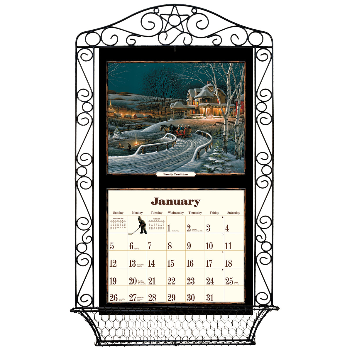 Lang Calendar Frame Printable Template Calendar